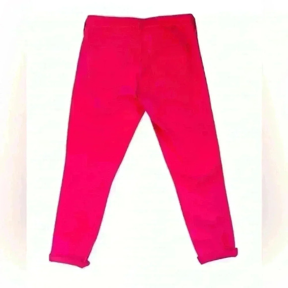 GAP GIRLFRIEND COUPE RED Crop distressed JEANS 6 - Picture 2 of 5